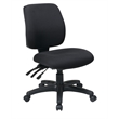Scranton & Co Mid-Back Dual Function Ergonomic Office Chair in Coal