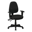 Scranton & Co Contemporary Fabric Dual Function Ergonomic Office Chair in Black