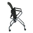 Scranton & Co Deluxe Folding Chair with Arms in Coal (Set of 2)