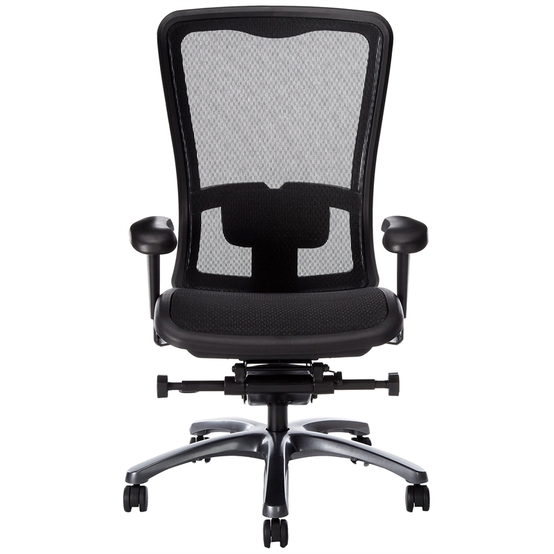 Scranton & Co High Back Office Chair with Mesh Seat in Black