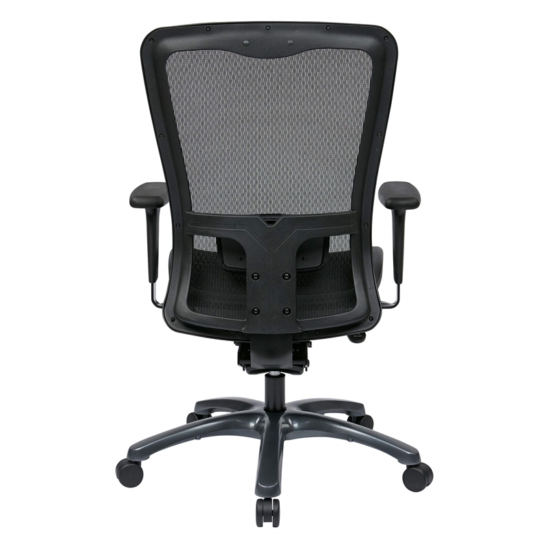 Scranton & Co High Back Office Chair with Mesh Seat in Black
