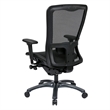 Scranton & Co High Back Office Chair with Mesh Seat in Black