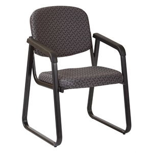 Scranton & Co Deluxe Sled Base Guest Chair in Black