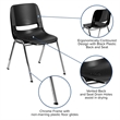 Scranton & Co Multi-purpose Stacking Chair in Black