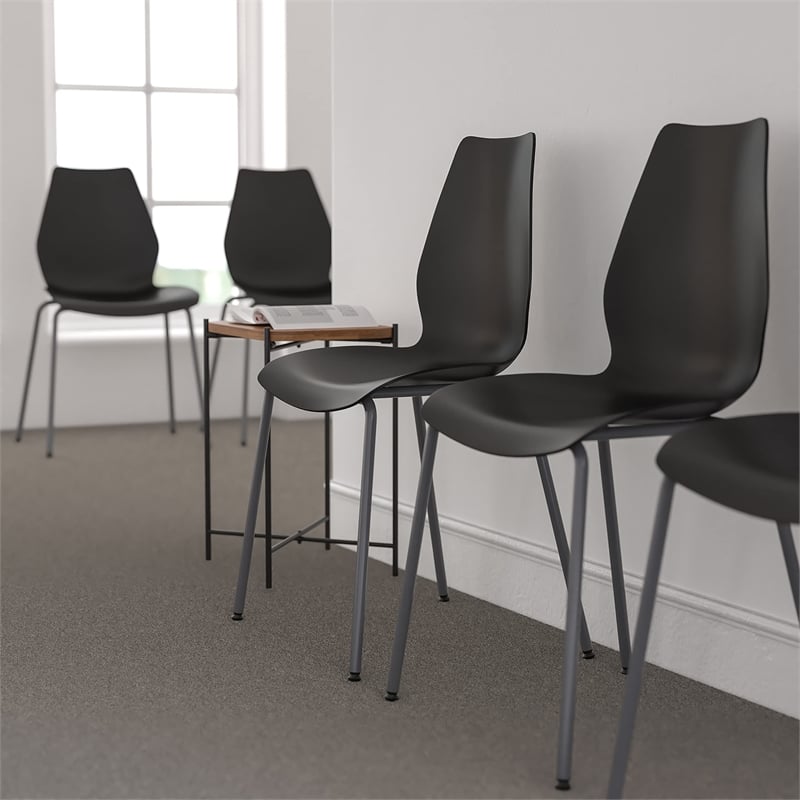 Scranton & Co Stacking Chair in Black