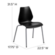 Scranton & Co Stacking Chair in Black