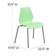 Scranton & Co Stacking Chair in Green