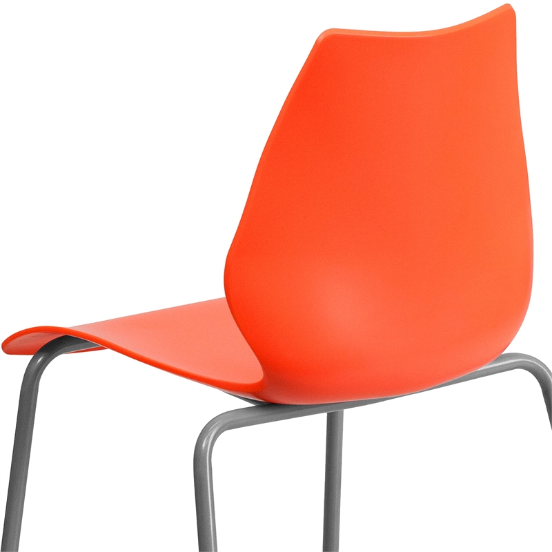 Scranton & Co Stacking Chair in Orange