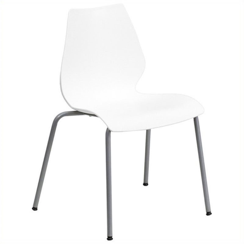 Scranton & Co Stacking Chair in White