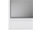 Scranton & Co Modern Wood 5 Shelf Narrow Contemporary Bookcase in White