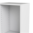 Scranton & Co Modern Wood 5 Shelf Narrow Contemporary Bookcase in White