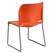 Scranton & Co Full Back Stacking Chair in Orange