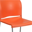Scranton & Co Full Back Stacking Chair in Orange