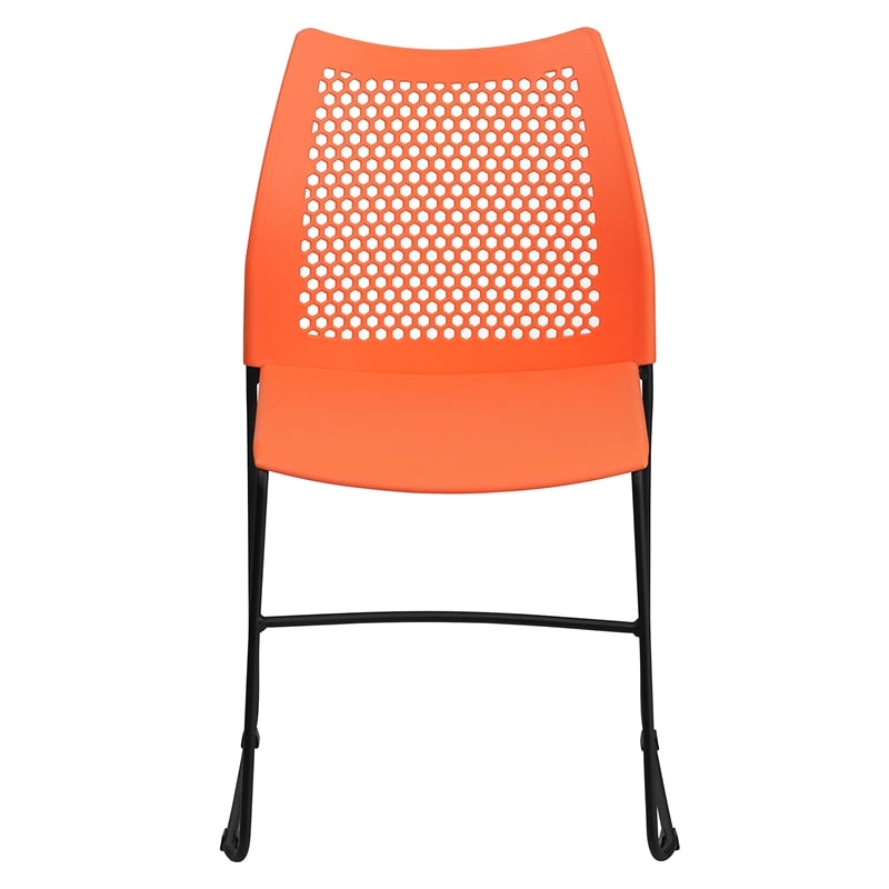 Scranton & Co Sled Base Stacking Chair in Black