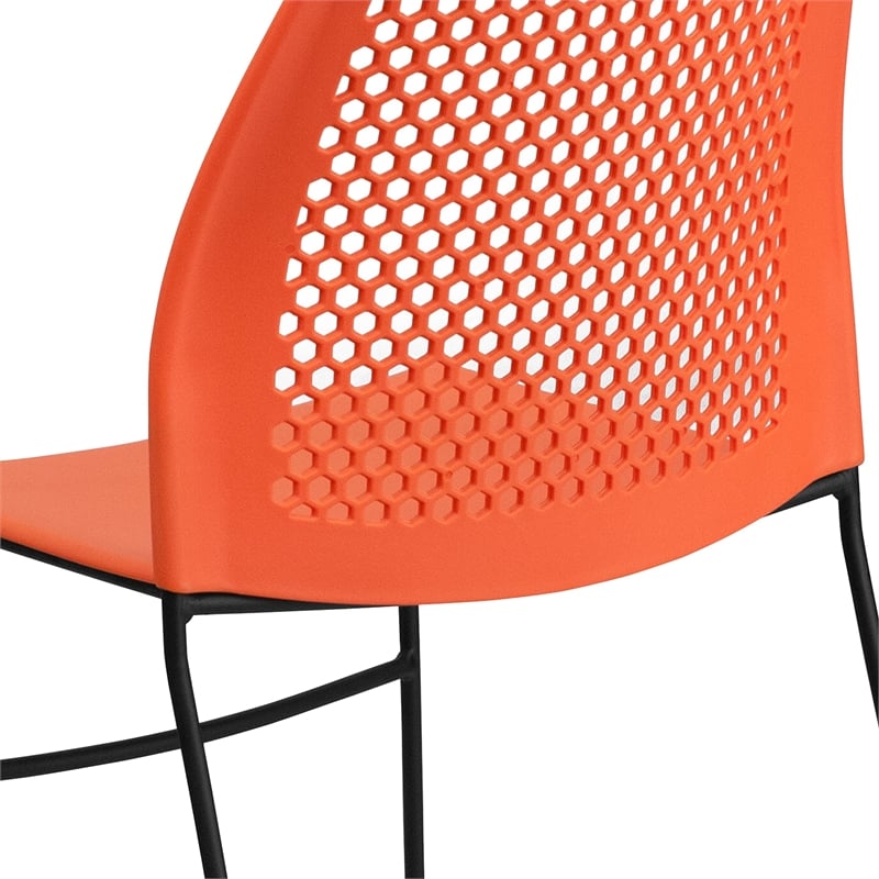 Scranton & Co Sled Base Stacking Chair in Black