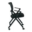 Scranton & Co Mesh Back Folding Chair in Black (Set of 2)
