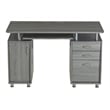 Scranton & Co Contemporary MDF Wood Small Computer Desk in Gray