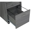 Scranton & Co Contemporary MDF Wood Small Computer Desk in Gray