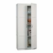 Scranton & Co Contemporary Engineered Wood Storage Cabinet in White