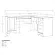 Scranton & Co L-Shaped Contemporary Engineered Wood Computer Desk in Salt Oak