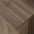 Scranton & Co L-Shaped Contemporary Engineered Wood Computer Desk in Salt Oak