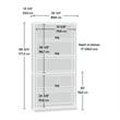 Scranton & Co 5 Shelf Bookcase in Jamocha Wood