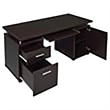 Scranton & Co 2-Drawer Contemporary Wood Computer Desk in Cappuccino