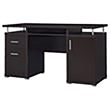 Scranton & Co 2-Drawer Contemporary Wood Computer Desk in Cappuccino
