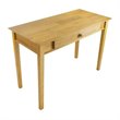 Scranton & Co Transitional Solid Wood Writing Desk in Honey Pine