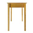 Scranton & Co Transitional Solid Wood Writing Desk in Honey Pine