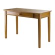 Scranton & Co Transitional Solid Wood Writing Desk in Honey Pine