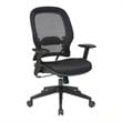 Scranton & Co Back and Mesh Seat Office Chair in Black