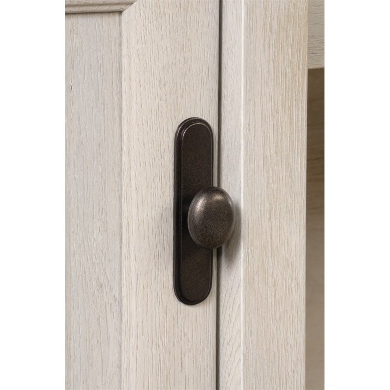 Scranton & Co Contemporary Wood Computer Desk in Chalked Chestnut