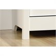 Scranton & Co Engineered Wood 3-Shelf Bookcase in Soft White