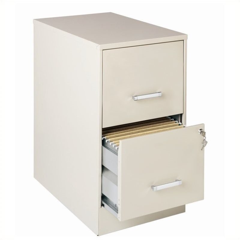 Scranton & Co 2 Drawer Letter File in Stone Cymax Business