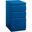 Scranton & Co Steel Blue Filing Cabinet Mobile Rectangular Lockable 27.75