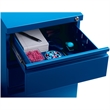 Scranton & Co Steel Blue Filing Cabinet Mobile Rectangular Lockable 27.75