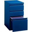 Scranton & Co Steel Blue Filing Cabinet Mobile Rectangular Lockable 27.75