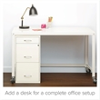 Scranton & Co 3-Drawer Contemporary Metal Filing Cabinet in Pearl White
