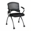 Scranton & Co Folding Chair with Arms in Coal (Set of 2)