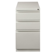 Scranton & Co Steel Light Gray Filing Cabinet Mobile 3-Drawer Box/File Pre-Assembled