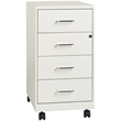 Scranton & Co 4-Drawer Modern Metal File Cabinet in Pearl White
