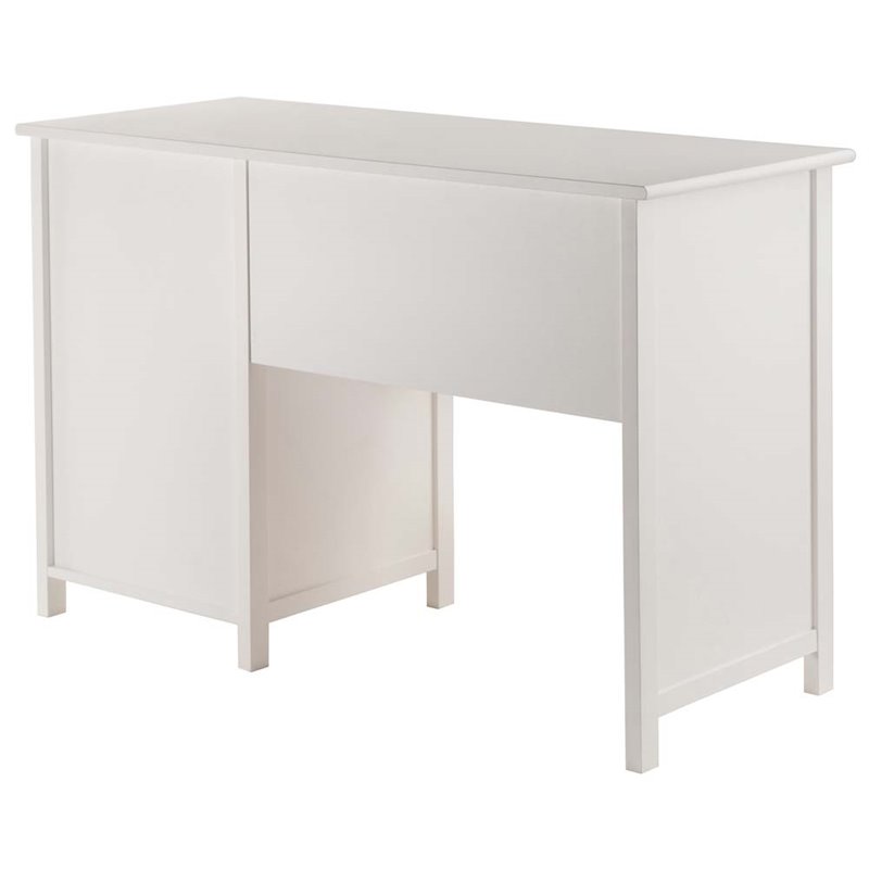 Scranton & Co Transitional Composite Wood Office Writing Desk in White