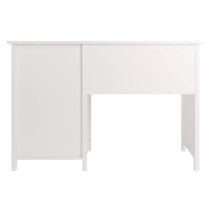 Scranton & Co Transitional Composite Wood Office Writing Desk in White