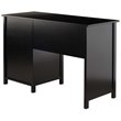 Scranton & Co Transitional Composite Wood Office Writing Desk in Black
