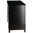 Scranton & Co Transitional Composite Wood Office Writing Desk in Black