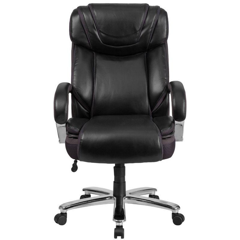 Scranton & Co Faux Leather Office Chair In Black
