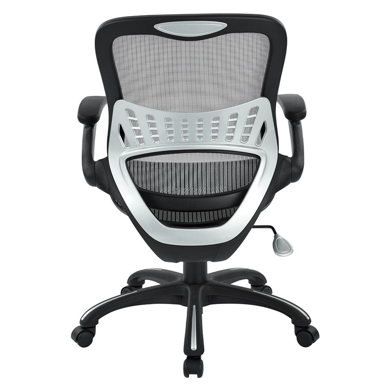 Scranton & Co Mesh Fabric Seat Managers Chair in Gray