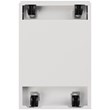 Scranton & Co 2-Drawer Modern Metal Mobile Pedestal Filing Cabinet in White