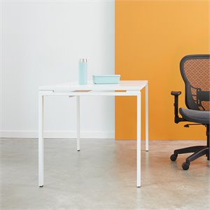 Scranton & Co 60&quot Writing Desk in White